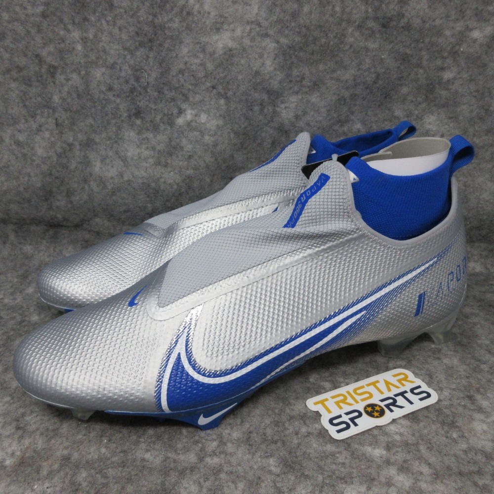 Nike Vapor Edge Pro 360 Football Cleats Mens Size 16 Platinum Blue AO8277-010